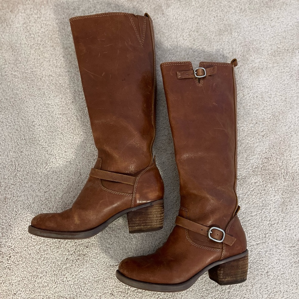 Lucky Brand Leather Riding Boot